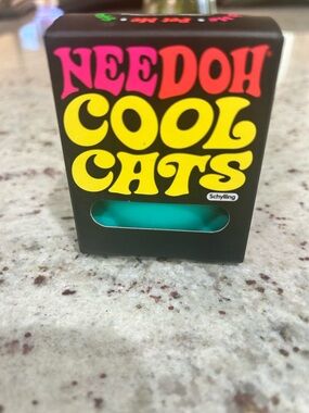 VIRAL 🧨 - SOLD OUT - Needoh Cool Cats Teal Squishy Fidget 😽